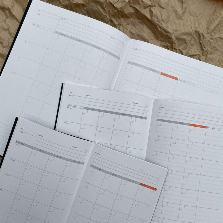 LUDDITE - Monthly Planner Notebook - tactile sensibility