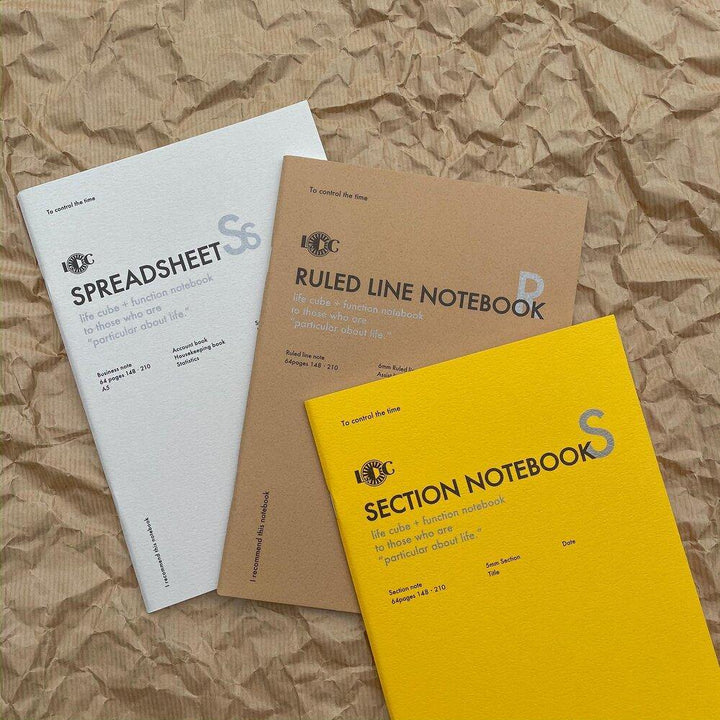 LUDDITE - Notebook - Ruled / Grid / Spreadsheet - tactile sensibility