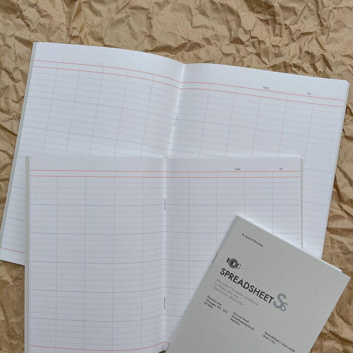 LUDDITE - Notebook - Ruled / Grid / Spreadsheet - tactile sensibility