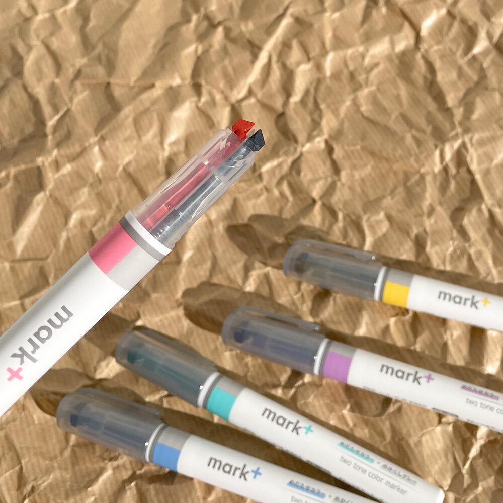 Mark+ Dual Tone Highlighter - Colour / Grey - tactile sensibility