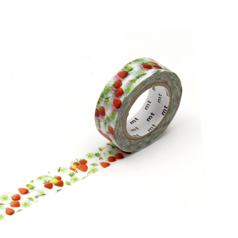 15mm Roll of Tape - Strawberry