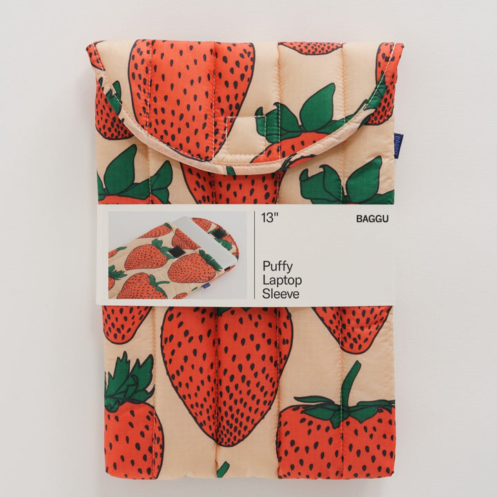 Puffy Laptop Sleeve 13" - Strawberry