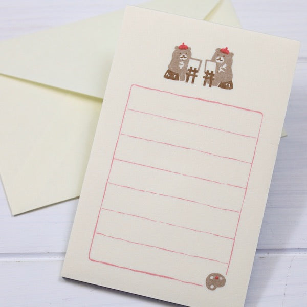 Soebumi-Sen Note Papers - Bears Drawing