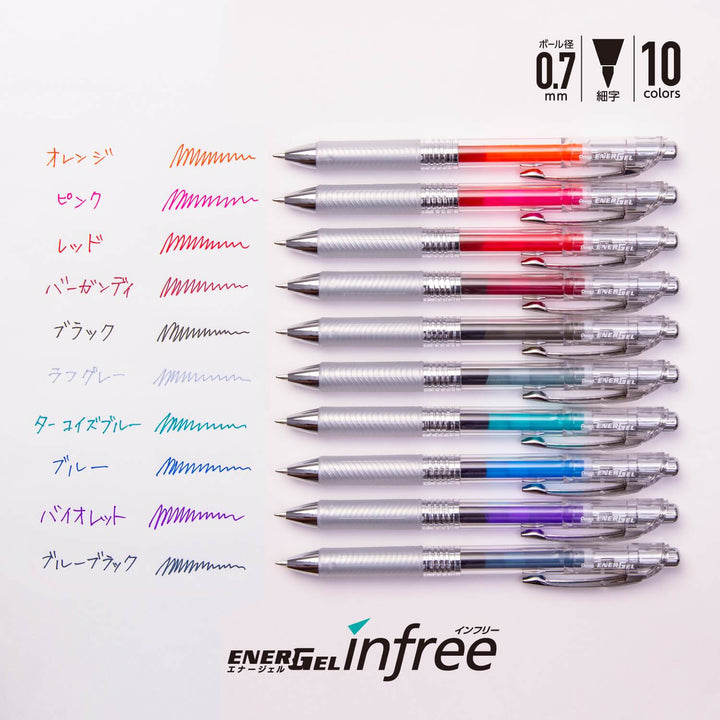 pentel energel ener gel infree in free tactile stationery sydney australia