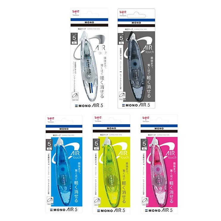 Tombow Mono Air 5 Pen Type Correction Tape - Clear Body