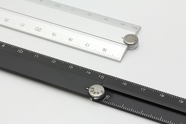 30cm Aluminium Multi Fold Out Ruler - tactile sensibility #colour_black