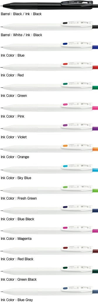 Sarasa R - Retractable Gel Pens - 0.4 - Single Pen