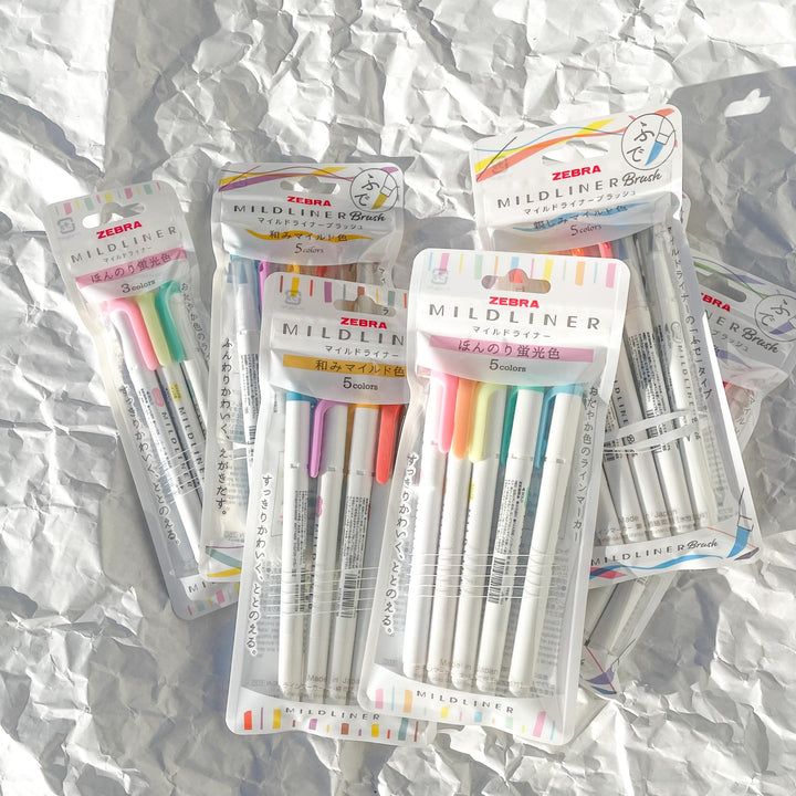 Mildliner Highlighter Markers Set of 5 - Warm