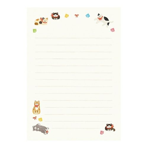 Letter Set - A5 - Cats and Bells