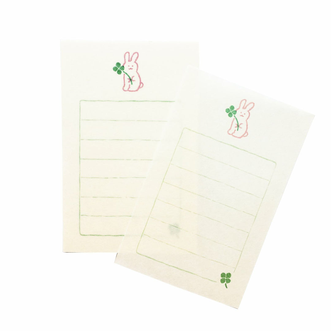 Soebumi-Sen Note Papers - Rabbit w Clover