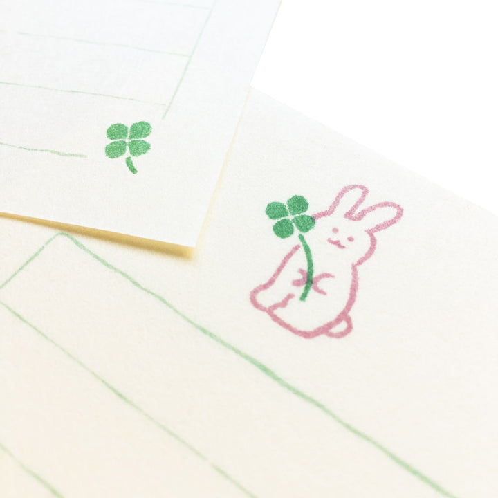 Soebumi-Sen Note Papers - Rabbit w Clover