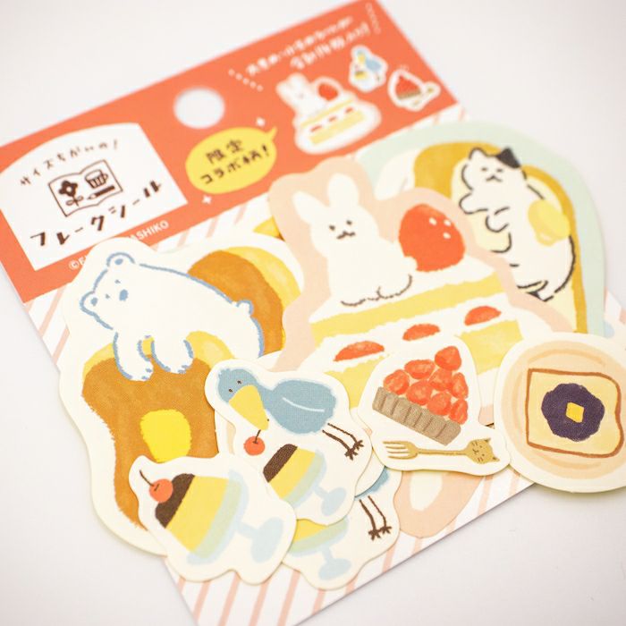 Sticker Flakes - Animals with Dessert