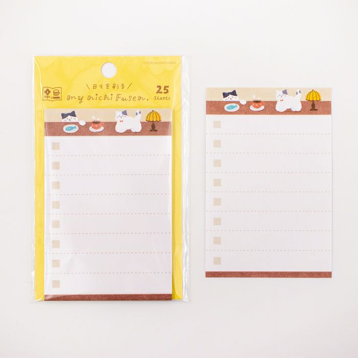 Sticky Notes Vertical - Checklist with Cats