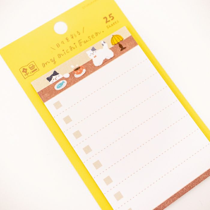 Sticky Notes Vertical - Checklist with Cats