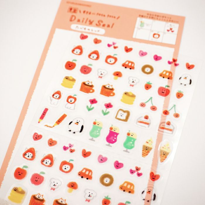 Daily Seal Sticker Sheet - Foodie (Red Edition)