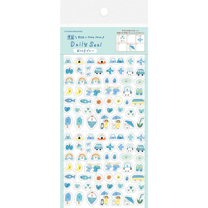 Daily Seal Sticker Sheet - Weather (Blue Edition)