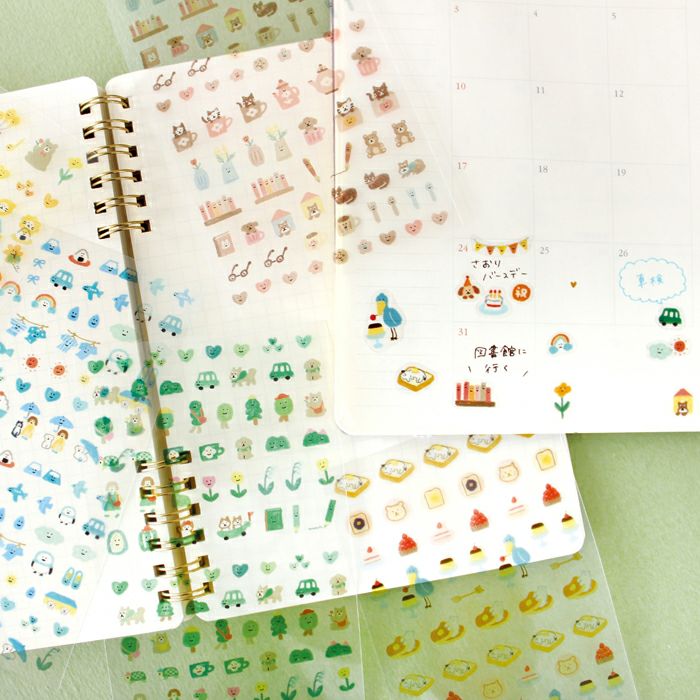 Daily Seal Sticker Sheet - Relax (Brown Edition)