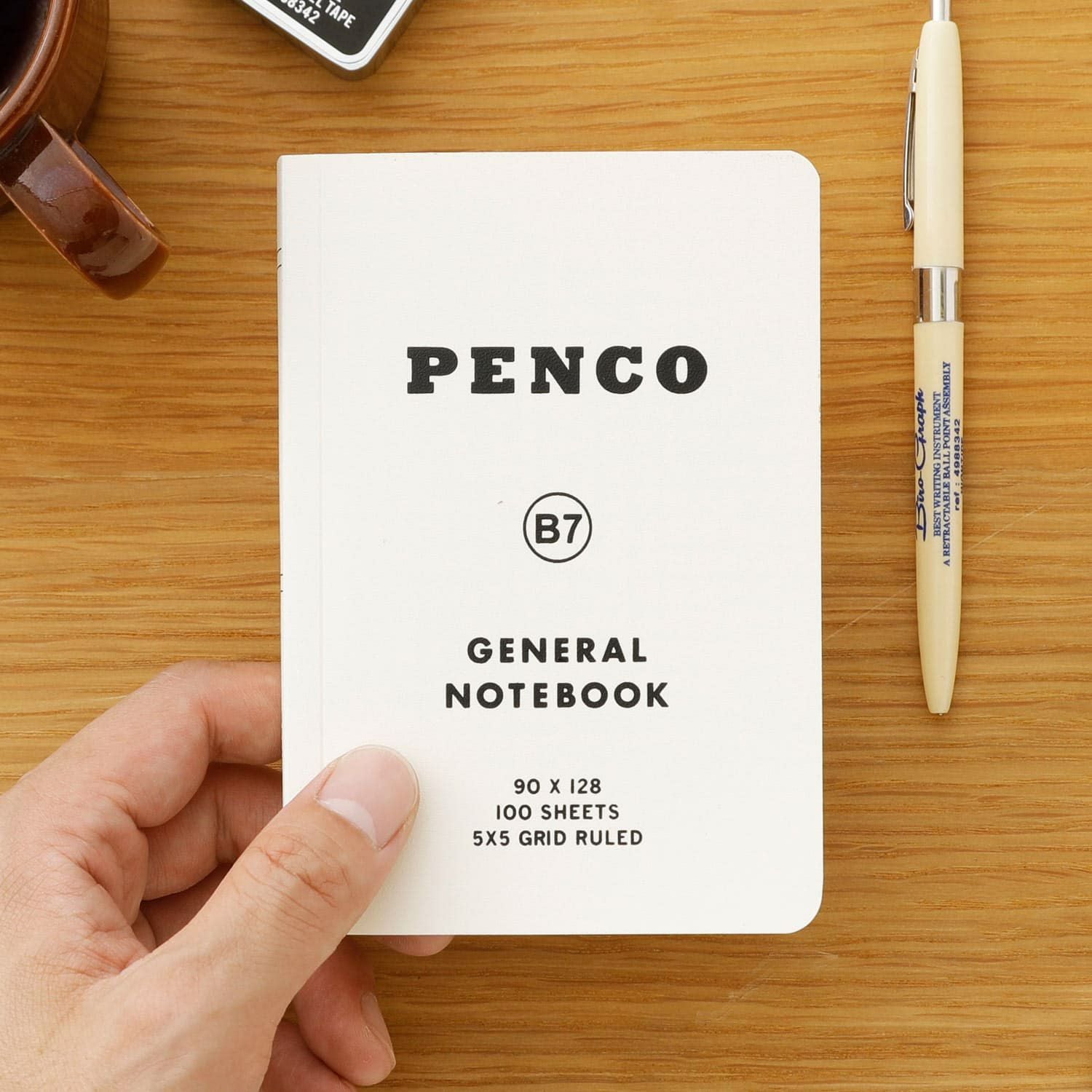 General Notebook - 5mm Grid - B7 • Penco • TACTO Studio Stationery