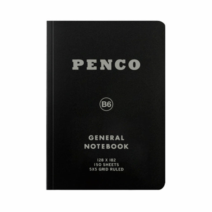 General Notebook - 5mm Grid - B6 - Black