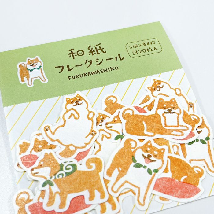 Sticker Flakes - Shiba Inu