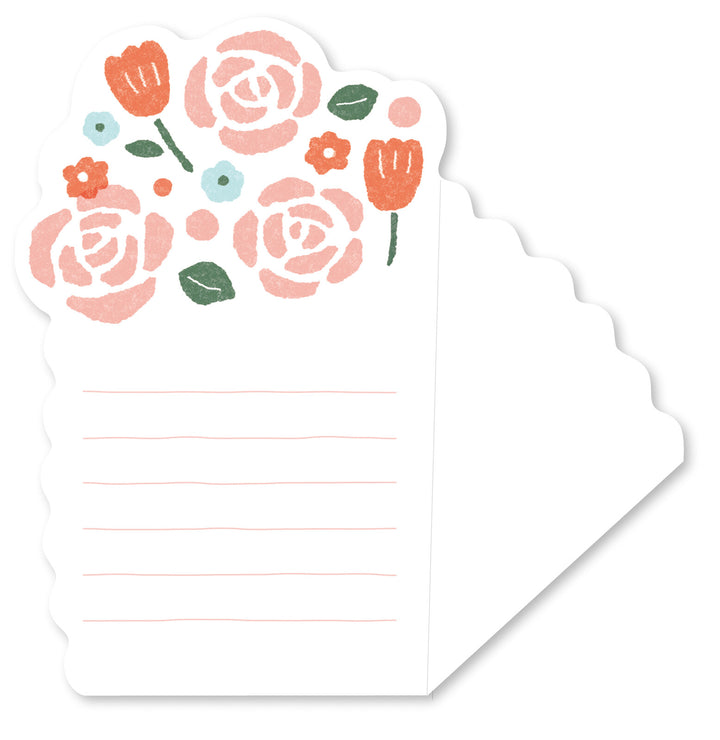 Flower Bouquet Letter Set - Roses and Tulips