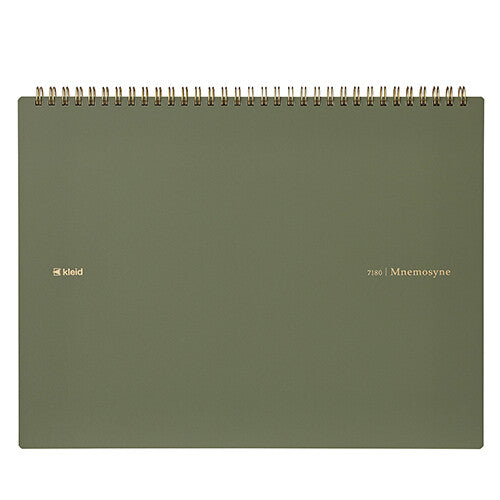 Mnemosyne × kleid - 2mm Olive Grid Notebook