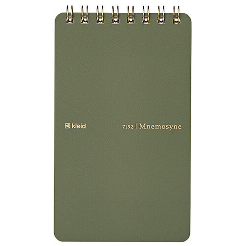 Mnemosyne × kleid - 2mm Olive Grid Notebook