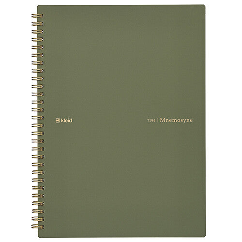 Mnemosyne × kleid - 2mm Olive Grid Notebook