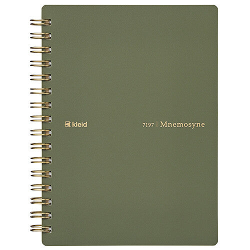 Mnemosyne × kleid - 2mm Olive Grid Notebook