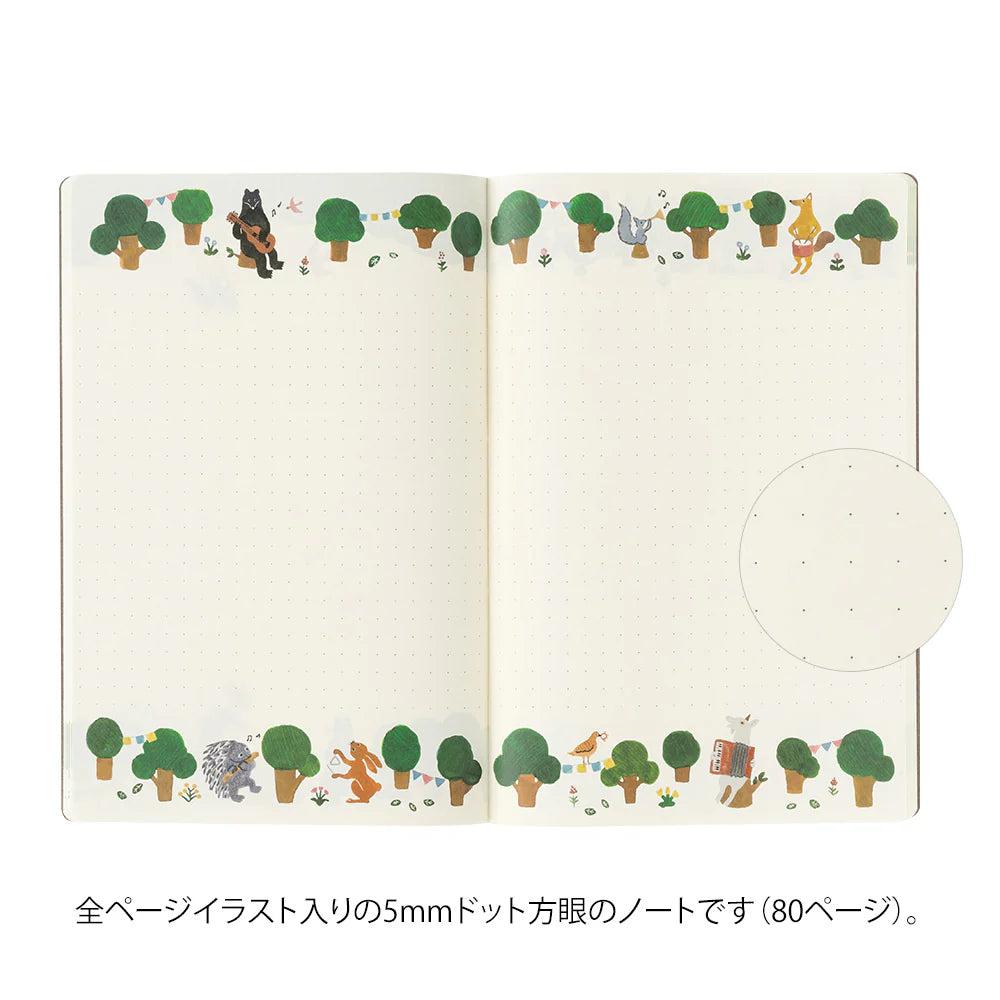 Yuru Log Notebook - B6 - Forest