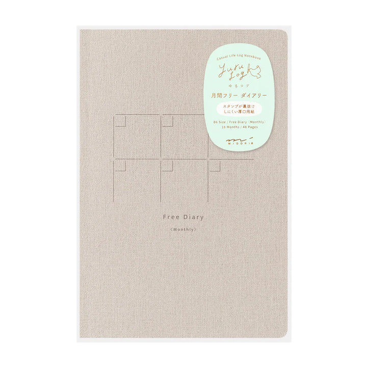 Yuru Log Notebook - B6 - Monthly Planner