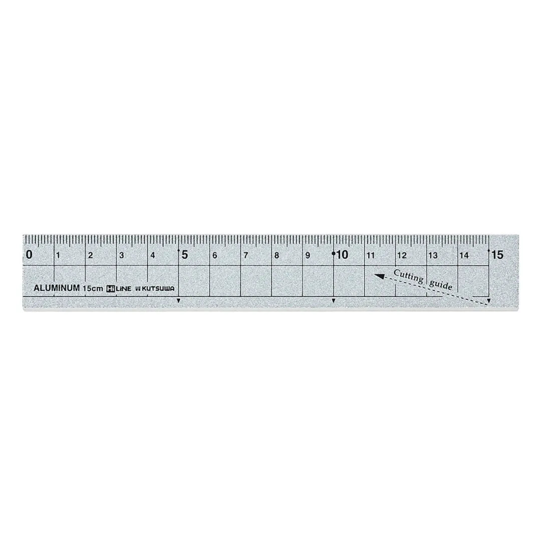15cm Aluminum Ruler with Guides