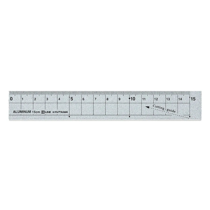 15cm Aluminum Ruler with Guides