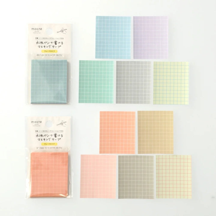 Masté Washi Sheets - Grid - Warm Tones