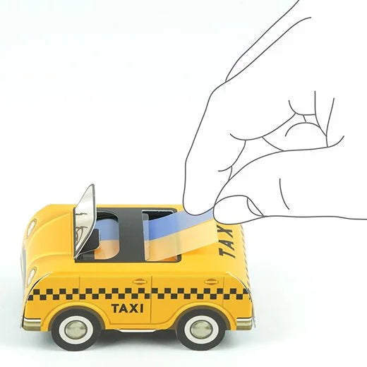 Car Box Sticky Note Markers - Taxi