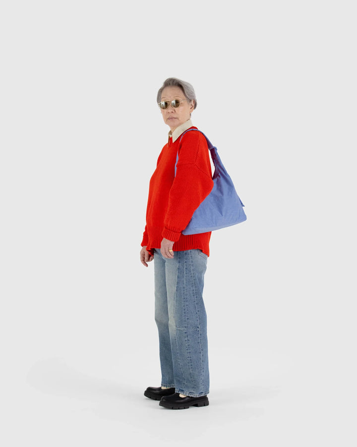 Nylon Shoulder Bag - Cornflower Blue