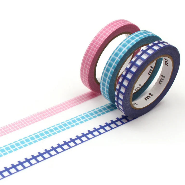 6mm Slim Tape - Pack of 3 - Grids
