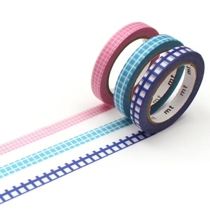 6mm Slim Tape - Pack of 3 - Grids
