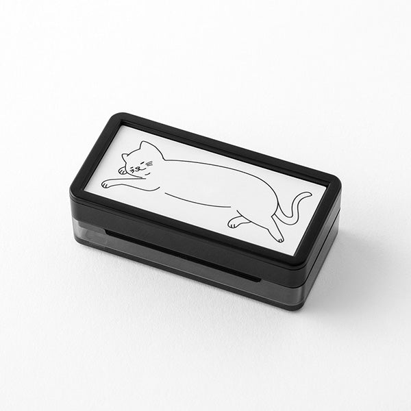 Self-Inking Half Stamp - Cat