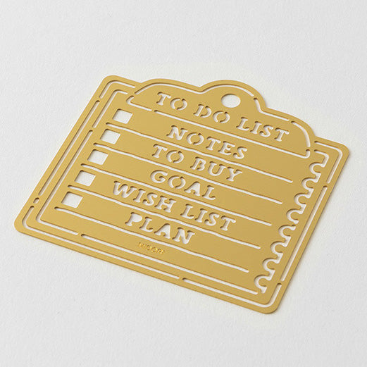 Brass Planning Template - List on a Clipboard