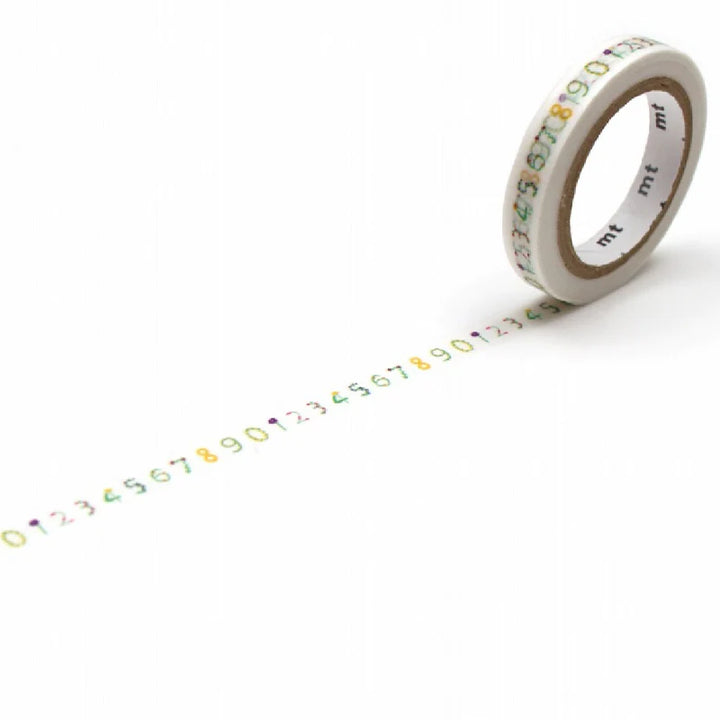 x SOU SOU - 7mm Roll of Tape - Floral Numbers