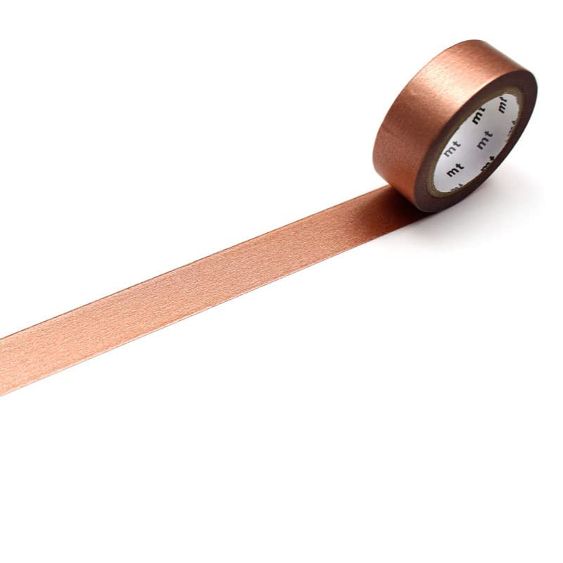 Roll of copper tape on a white background