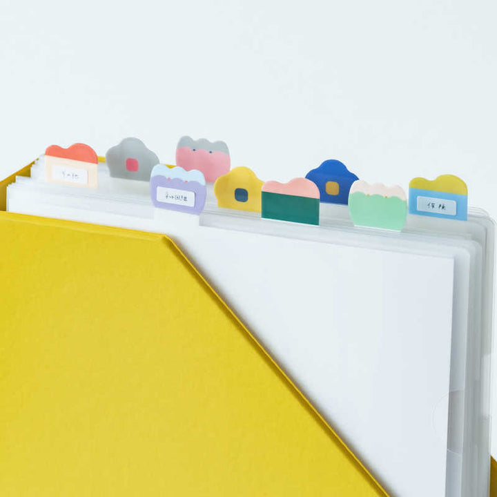 File Tabs for PP Folders - Flower Wave
