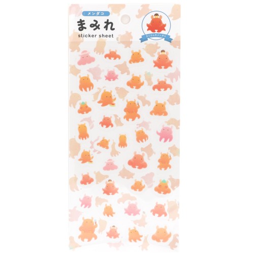 Transparent Sticker Sheet - Mendako Octopus