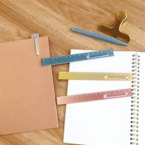 HASARULA Aluminum Ruler with Clip • Kutsuwa • TACTO Studio Stationery ...