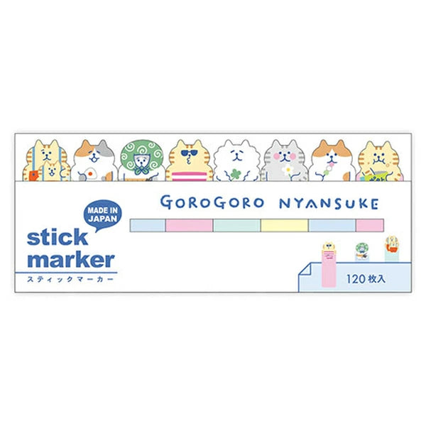 Sticky Note Markers - Gorogoro Nyansuke Cats