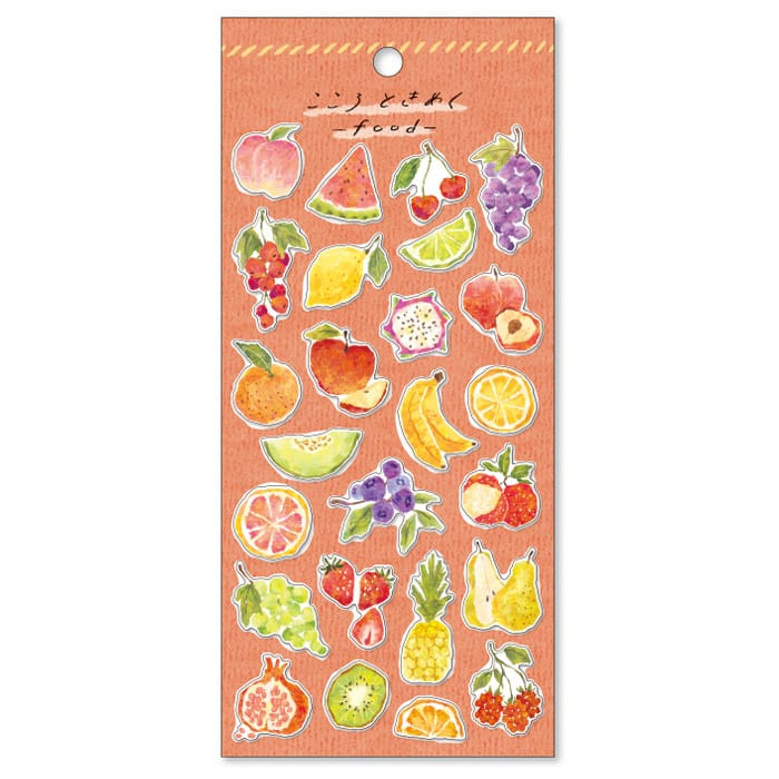 Sticker Sheet - Fruit Illustrations