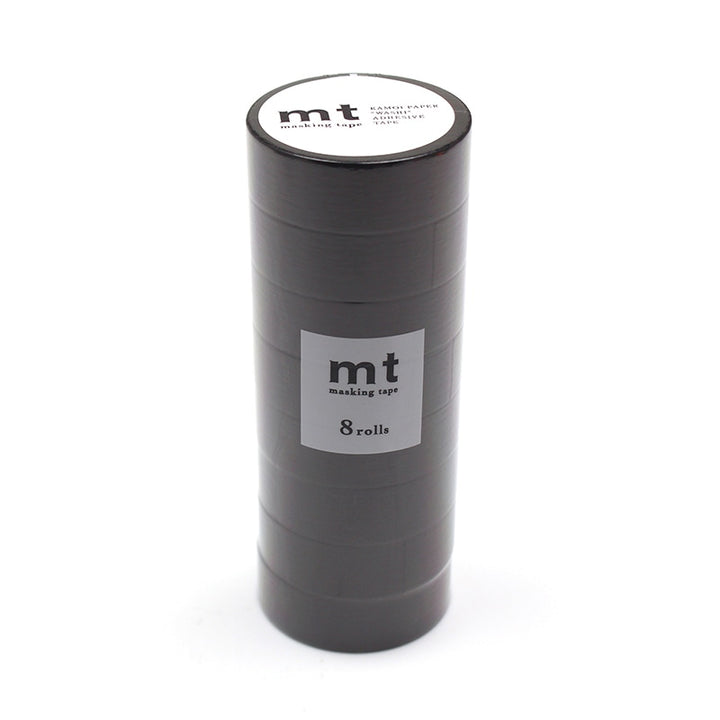 #tape-width_15mm #quantity_set-of-8
Black tape roll with 'mt' branding on a white background  #tape-width_15mm