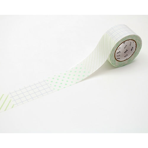 mt Kitchen Labelling Tape - Multi-pattern - Green