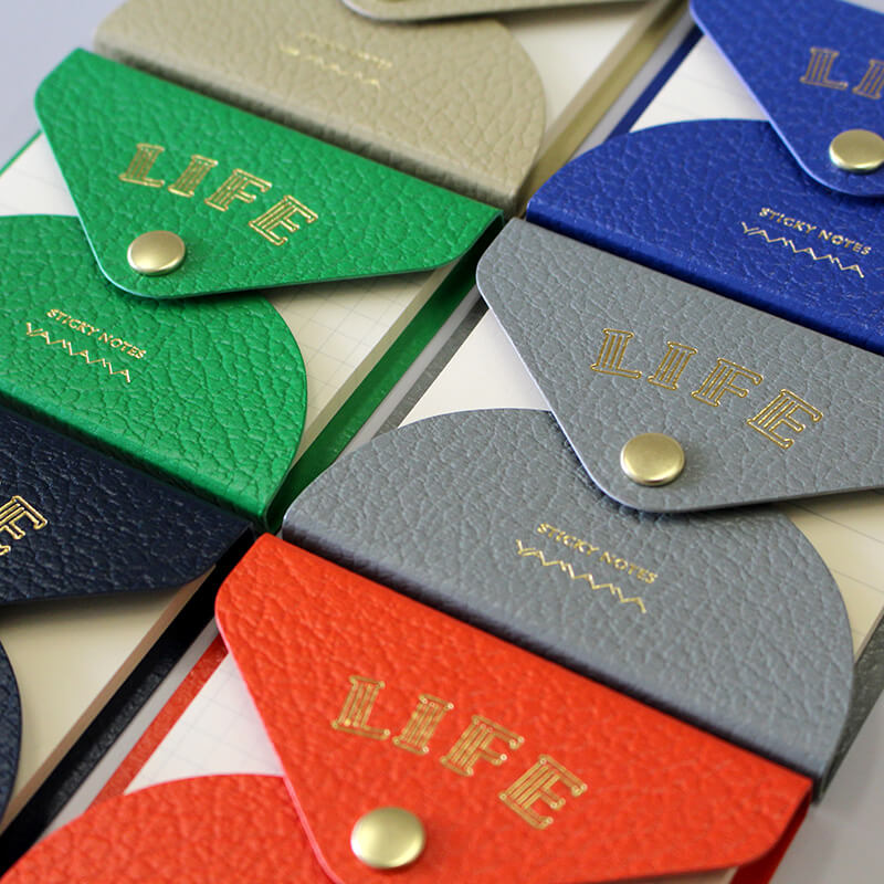 Enveloped Sticky Notes - Beige Cover with Plain Notes